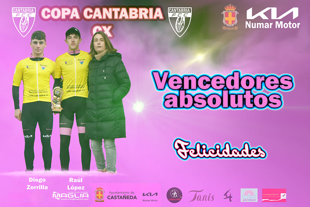 Raúl López y Diego Zorrilla vencedores finales de la Copa Cantabria de Ciclocross 2023-2024 
